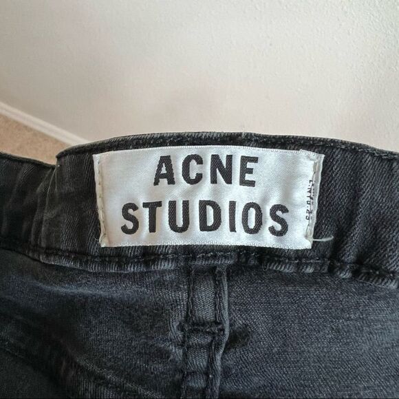 ACNE Studios Skin 5 Used Black Low Rise Skinny Leg Stretch Denim Jeans 25 - Picture 5 of 6